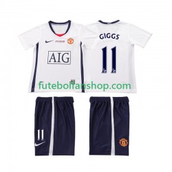 Camisola Alternativo Manchester United GIGGS 11 Retro Champions League 2008 2009 Manga Curta ,Criança