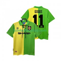 Camisola Alternativo Manchester United GIGGS 11 Retro 1992 1994 Manga Curta ,Homem