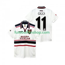 Camisola Alternativo Manchester United GIGGS 11 Retro 1998 1999 Manga Curta ,Homem
