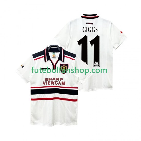 Camisola Alternativo Manchester United GIGGS 11 Retro 1998 1999 Manga Curta ,Homem