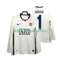 Camisola Alternativo Manchester United GIGGS 11 Retro Premier League 2008 2009 Manga Comprida ,Homem
