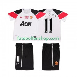 Camisola Alternativa (2ª) Manchester United GIGGS 11 Retro Champions League 2011 2012 Manga Curta ,Criança