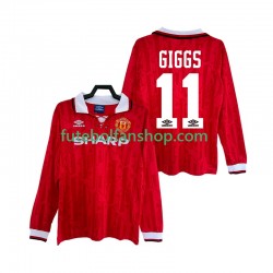 Camisola Principal Manchester United GIGGS 11 Retro 1992 1994 Manga Comprida ,Homem