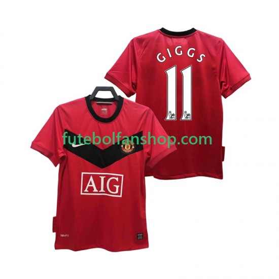 Camisola Principal Manchester United GIGGS 11 Retro 2009 2010 Manga Curta ,Homem Camisola Principal Manchester United GIGGS 11 Retro 2009 2010 Manga Curta ,Homem