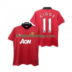 Camisola Principal Manchester United GIGGS 11 Retro 2013 2014 Manga Curta ,Homem