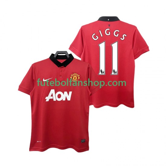 Camisola Principal Manchester United GIGGS 11 Retro 2013 2014 Manga Curta ,Homem Camisola Principal Manchester United GIGGS 11 Retro 2013 2014 Manga Curta ,Homem