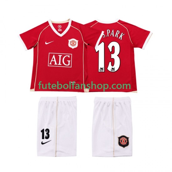 Camisola Principal Manchester United J.S.PARK 13 Retro 2006 2007 Manga Curta ,Criança Camisola Principal Manchester United J.S.PARK 13 Retro 2006 2007 Manga Curta ,Criança