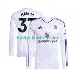 Camisola Alternativo Manchester United Kobbie Mainoo 37 Época 2025/2026 Manga Comprida ,Homem