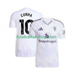 Camisola Alternativo Manchester United Matheus Cunha 10 Época 2025/2026 Manga Curta ,Homem