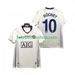 Camisola Alternativo Manchester United ROONEY 10 Retro Champions League 2008 2009 Manga Curta ,Homem