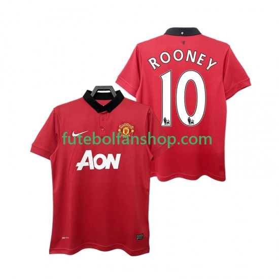 Camisola Principal Manchester United ROONEY 10 Retro 2013 2014 Manga Curta ,Homem Camisola Principal Manchester United ROONEY 10 Retro 2013 2014 Manga Curta ,Homem