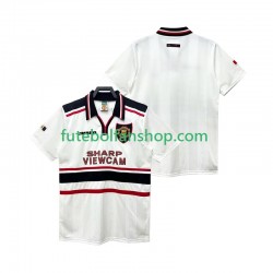 Camisola Alternativo Manchester United Retro 1998 1999 Manga Curta ,Homem