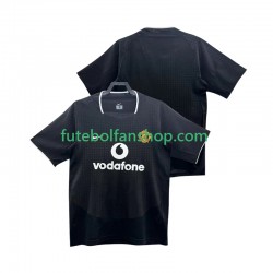 Camisola Alternativo Manchester United Retro 2002 2004 Manga Curta ,Homem