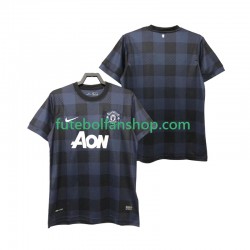 Camisola Alternativo Manchester United Retro 2013 2014 Manga Curta ,Homem