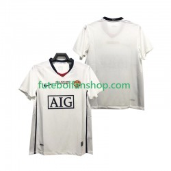Camisola Alternativo Manchester United Retro Champions League 2008 2009 Manga Curta ,Homem