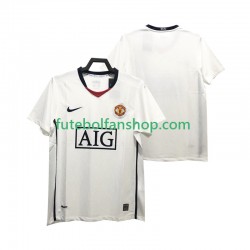 Camisola Alternativo Manchester United Retro Premier League 2008 2009 Manga Curta ,Homem