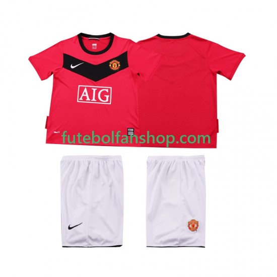 Camisola Principal Manchester United Retro 2009 2010 Manga Curta ,Criança Camisola Principal Manchester United Retro 2009 2010 Manga Curta ,Criança