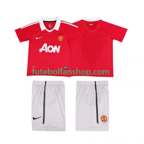Camisola Principal Manchester United Retro 2010 2011 Manga Curta ,Criança Camisola Principal Manchester United Retro 2010 2011 Manga Curta ,Criança