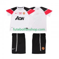 Camisola Alternativa (2ª) Manchester United Retro Champions League 2011 2012 Manga Curta ,Criança