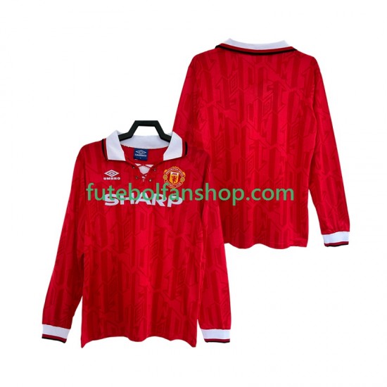 Camisola Principal Manchester United Retro 1992 1994 Manga Comprida ,Homem Camisola Principal Manchester United Retro 1992 1994 Manga Comprida ,Homem
