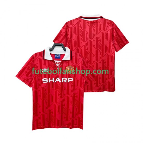 Camisola Principal Manchester United Retro 1992 1994 Manga Curta ,Homem Camisola Principal Manchester United Retro 1992 1994 Manga Curta ,Homem