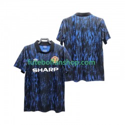 Camisola Principal Manchester United Retro 1993 Manga Curta ,Homem