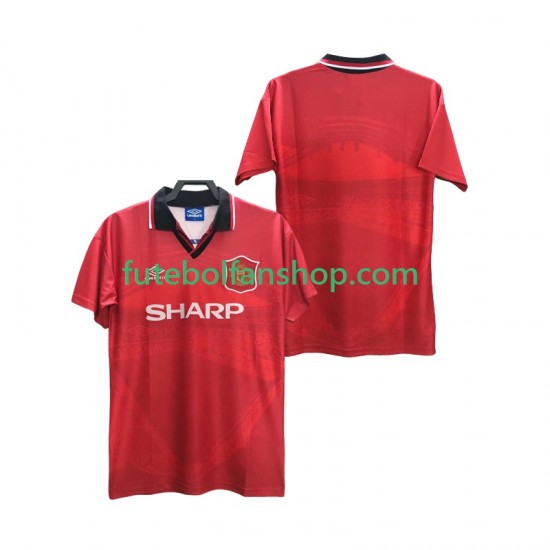 Camisola Principal Manchester United Retro 1994 1996 Manga Curta ,Homem Camisola Principal Manchester United Retro 1994 1996 Manga Curta ,Homem