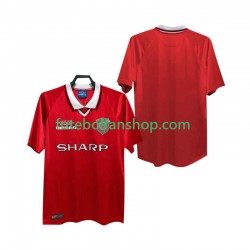 Camisola Principal Manchester United Retro 1999 2000 Manga Curta ,Homem