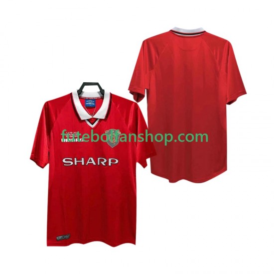 Camisola Principal Manchester United Retro 1999 2000 Manga Curta ,Homem Camisola Principal Manchester United Retro 1999 2000 Manga Curta ,Homem