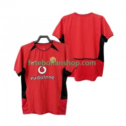 Camisola Principal Manchester United Retro 2002 2004 Manga Curta ,Homem