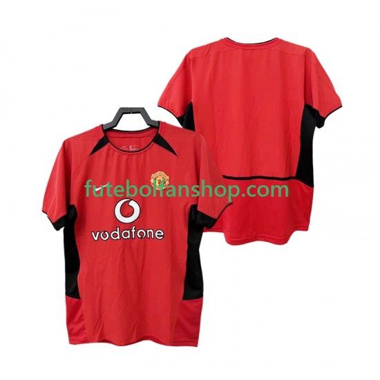 Camisola Principal Manchester United Retro 2002 2004 Manga Curta ,Homem Camisola Principal Manchester United Retro 2002 2004 Manga Curta ,Homem