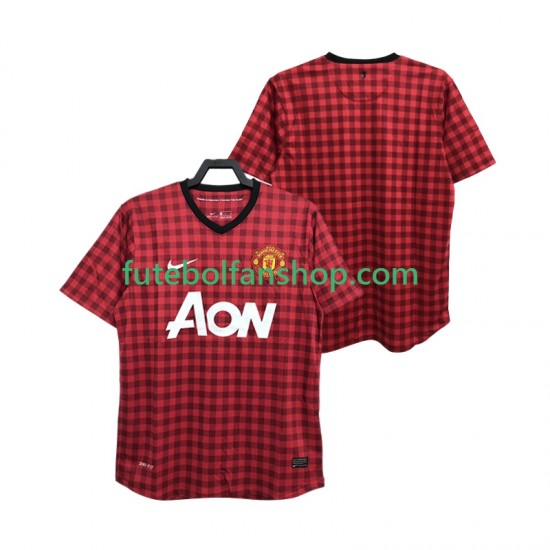 Camisola Principal Manchester United Retro 2012 2013 Manga Curta ,Homem Camisola Principal Manchester United Retro 2012 2013 Manga Curta ,Homem