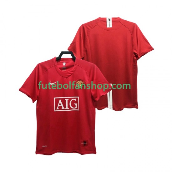 Camisola Principal Manchester United Retro Premier League 2007 2008 Manga Curta ,Homem Camisola Principal Manchester United Retro Premier League 2007 2008 Manga Curta ,Homem