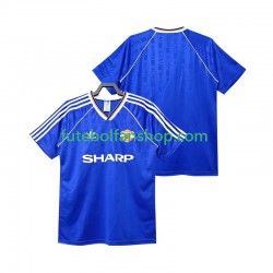 Camisola Alternativa (2ª) Manchester United Retro 1988 1990 Manga Curta ,Homem