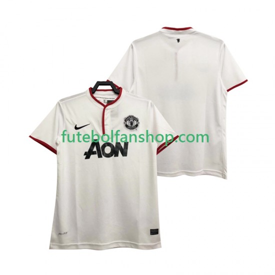 Camisola Alternativa (2ª) Manchester United Retro 2013 2014 Manga Curta ,Homem