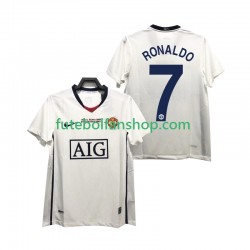 Camisola Alternativo Manchester United Ronaldo 7 Retro Champions League 2008 2009 Manga Curta ,Homem
