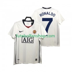 Camisola Alternativo Manchester United Ronaldo 7 Retro Premier League 2008 2009 Manga Curta ,Homem