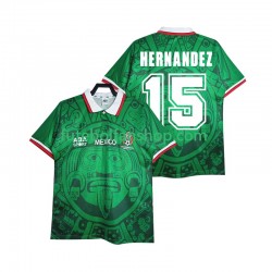 Camisola Principal Seleção Mexicana HERNANDEZ 15 Retro 1998 Manga Curta ,Homem
