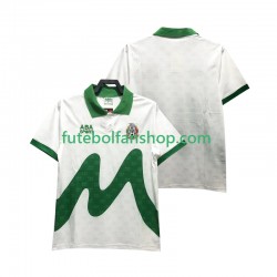 Camisola Alternativo Seleção Mexicana Retro 1995 Manga Curta ,Homem