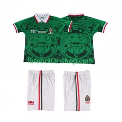 Camisola Principal Seleção Mexicana Retro 1998 Manga Curta ,Criança