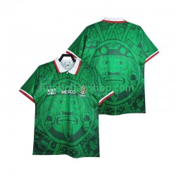 Camisola Principal Seleção Mexicana Retro 1998 Manga Curta ,Homem