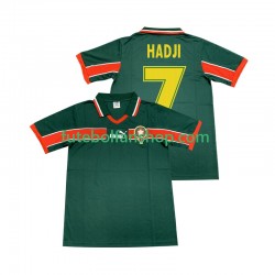 Camisola Principal Seleção Marroquina HADJI 7 Retro 1998 Manga Curta ,Homem