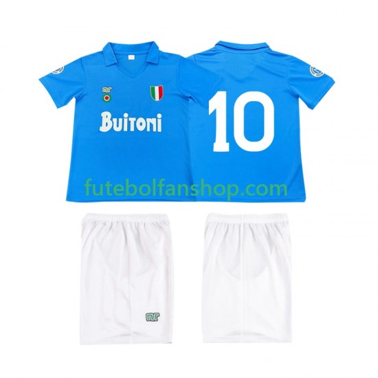 Camisola Principal Napoli 10 Retro 1987 1988 Manga Curta ,Criança Camisola Principal Napoli 10 Retro 1987 1988 Manga Curta ,Criança