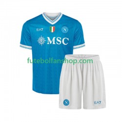 Camisola Principal Napoli Época 2025/2026 Manga Curta ,Criança