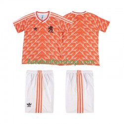 Camisola Principal Seleção Neerlandesa Retro 1988 Manga Curta ,Criança