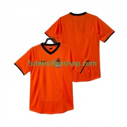 Camisola Principal Seleção Neerlandesa Retro 2000 Manga Curta ,Homem