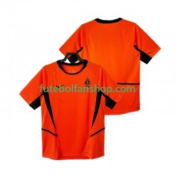 Camisola Principal Seleção Neerlandesa Retro 2002 Manga Curta ,Homem