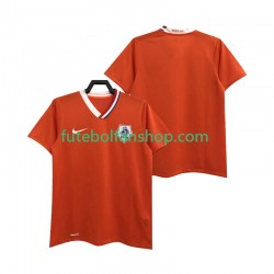 Camisola Principal Seleção Neerlandesa Retro 2008 Manga Curta ,Homem