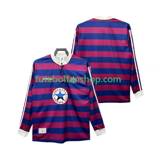 Camisola Alternativo Newcastle United Retro 1995 1997 Manga Comprida ,Homem