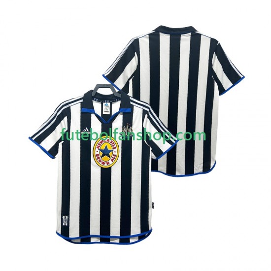 Camisola Principal Newcastle United Retro 1999 2000 Manga Curta ,Homem Camisola Principal Newcastle United Retro 1999 2000 Manga Curta ,Homem